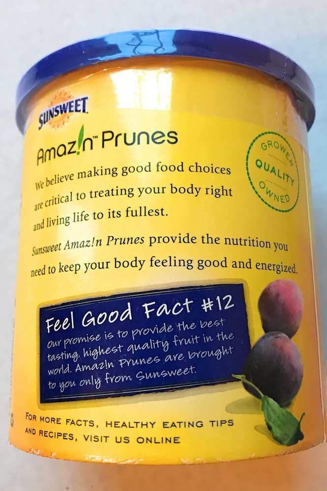 Sunsweet Prunes With Pits Breakfast Prunes 16 oz Container