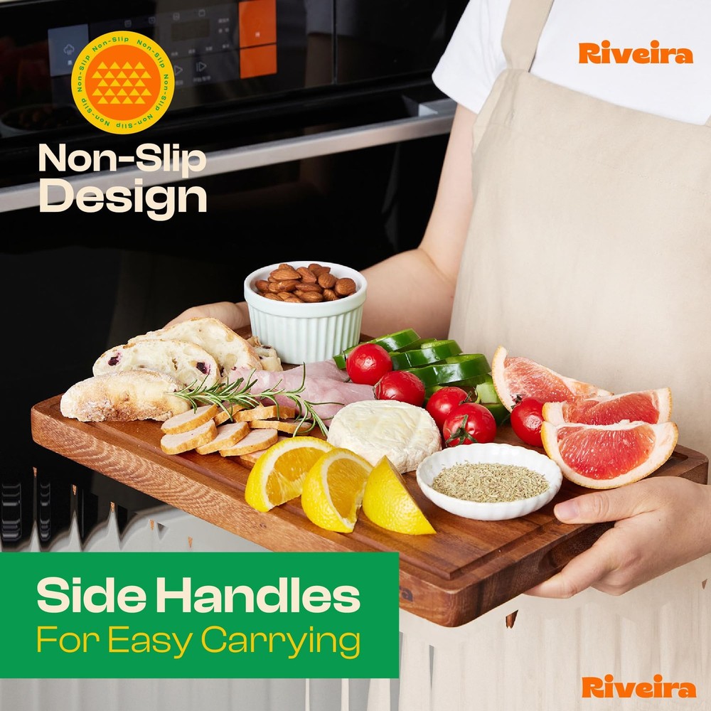 Walnut Cutting Board Set – Versatile And Durable: Set Of 3 Pcs Rectangular Wo...