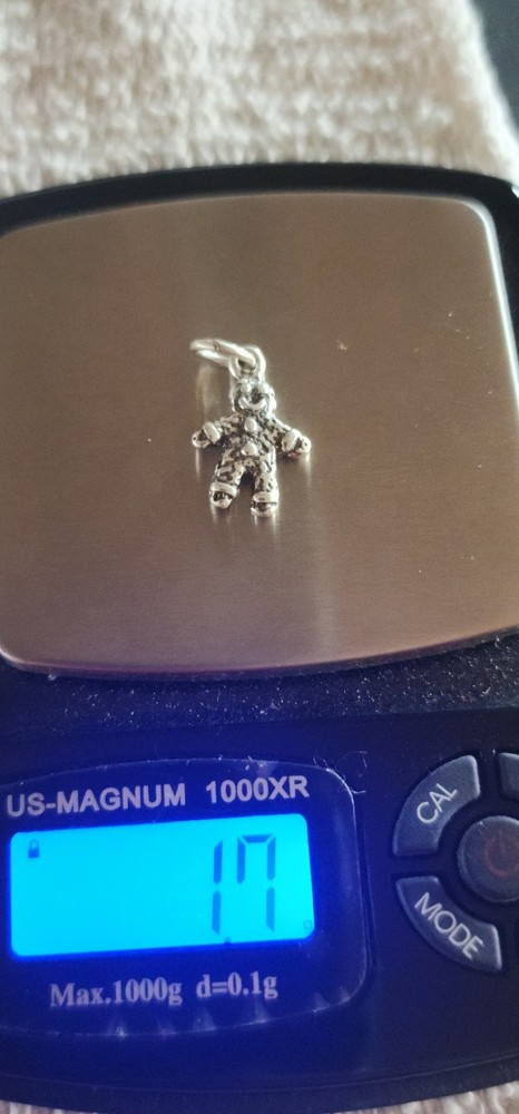 925 Sterling Silver Christmas Ginger Bread Man Charm