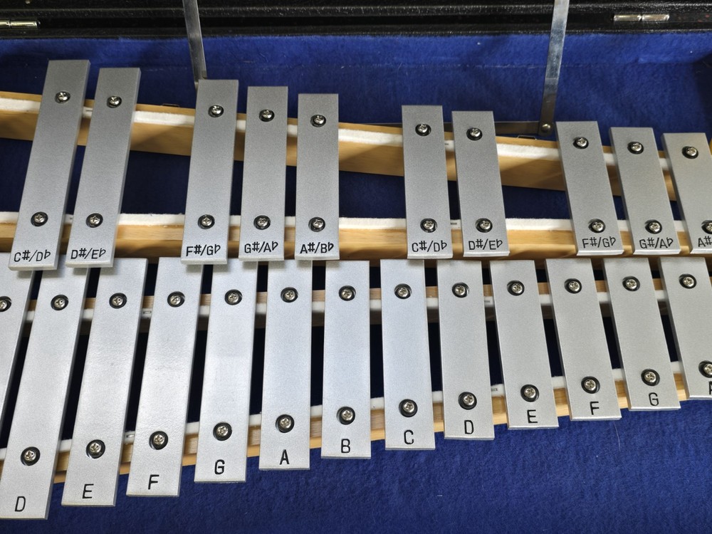CB 30 Note Glockenspie Xylophone Bell Percussion 2 Mallets + Carrying Case