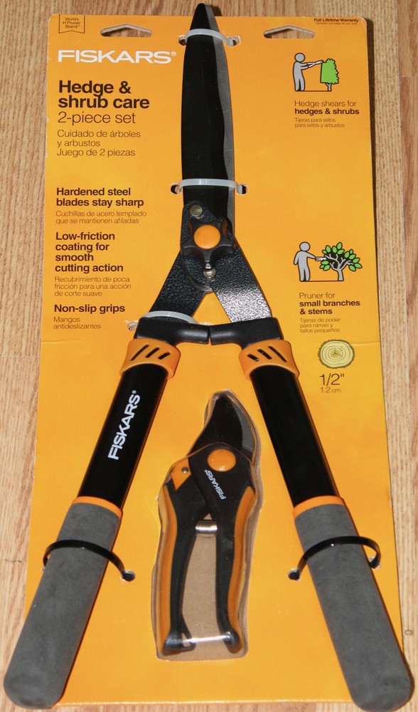 Fiskars 2pc Hedge & Shrub Care Set