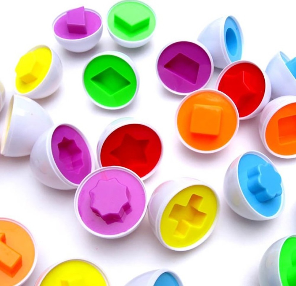 Board No More! Educational Matching Shape and Color Eggs Game