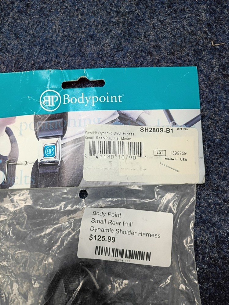Bodypoint PivotFit™ Dynamic Shoulder Harness Rear pull small