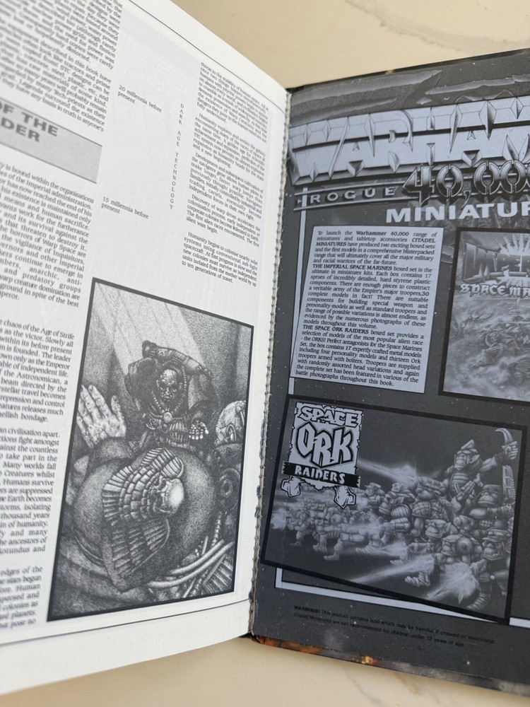 Warhammer 40k Rogue Trader Book 1987 Original Pressing