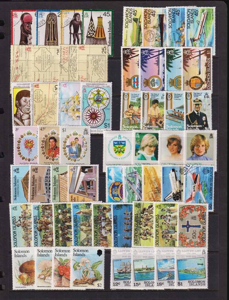Solomon Islands - 13 commemorative sets - attractive group - see scan