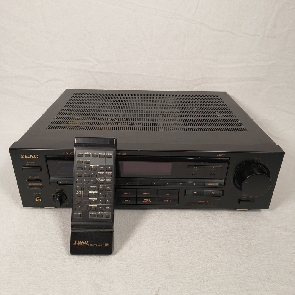 Teac AG-VS900 Audio/ Video Stereo Receiver Bundle With Remote Tested Working