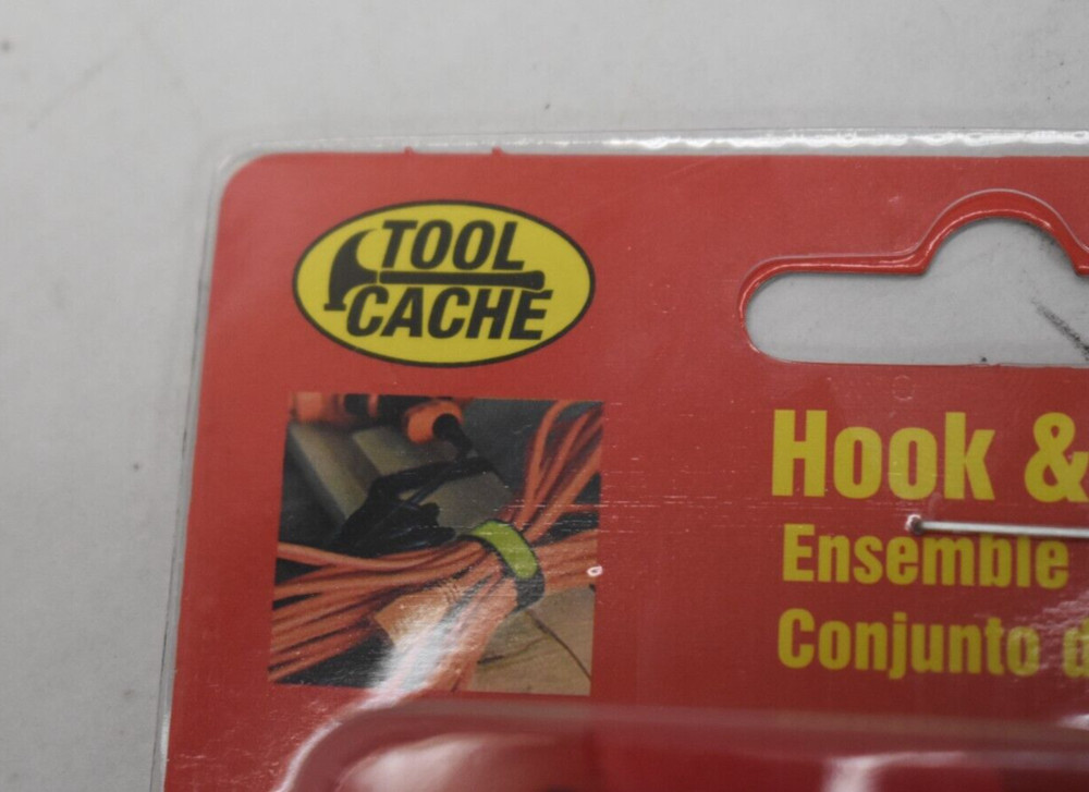 Tool Cache Hook & Loop Set Ensemble Crochet & Bouncle 51552 Weatherproof 8 Pack