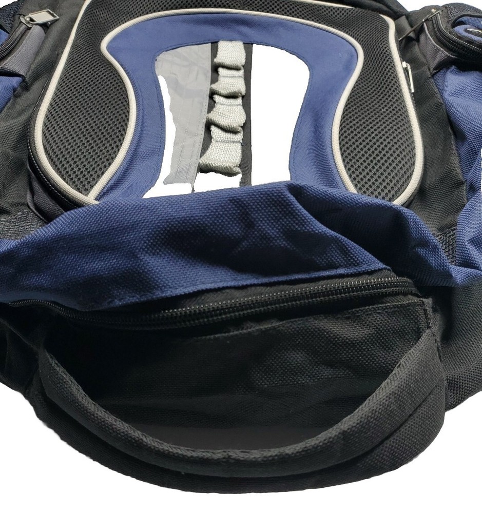 AdventuRidge Backpack Blue Pockets Slots Study School Work Standard Size