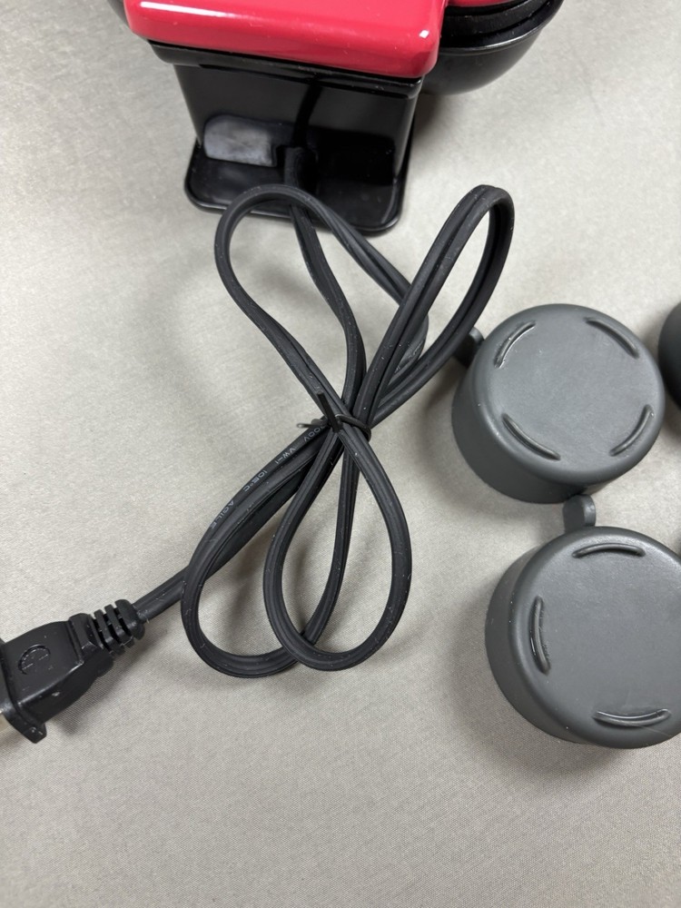 Egg Bite Maker, Red, Dash 420 Watts, Makes 4 Egg Bites, Compact Design Works