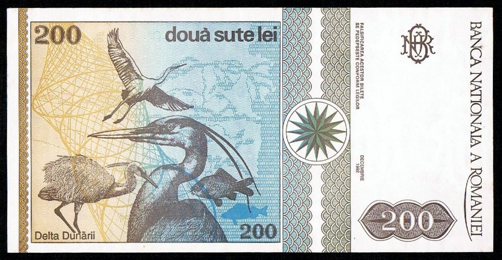 ROMANIA - 200 LEI 1992 UNC P 100a