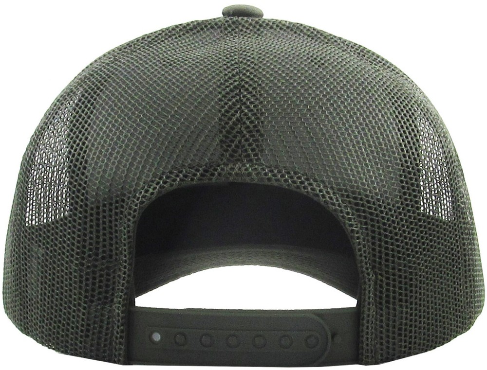 Texas State Flag Patch Olive Green Trucker Mesh Snapback Olive
