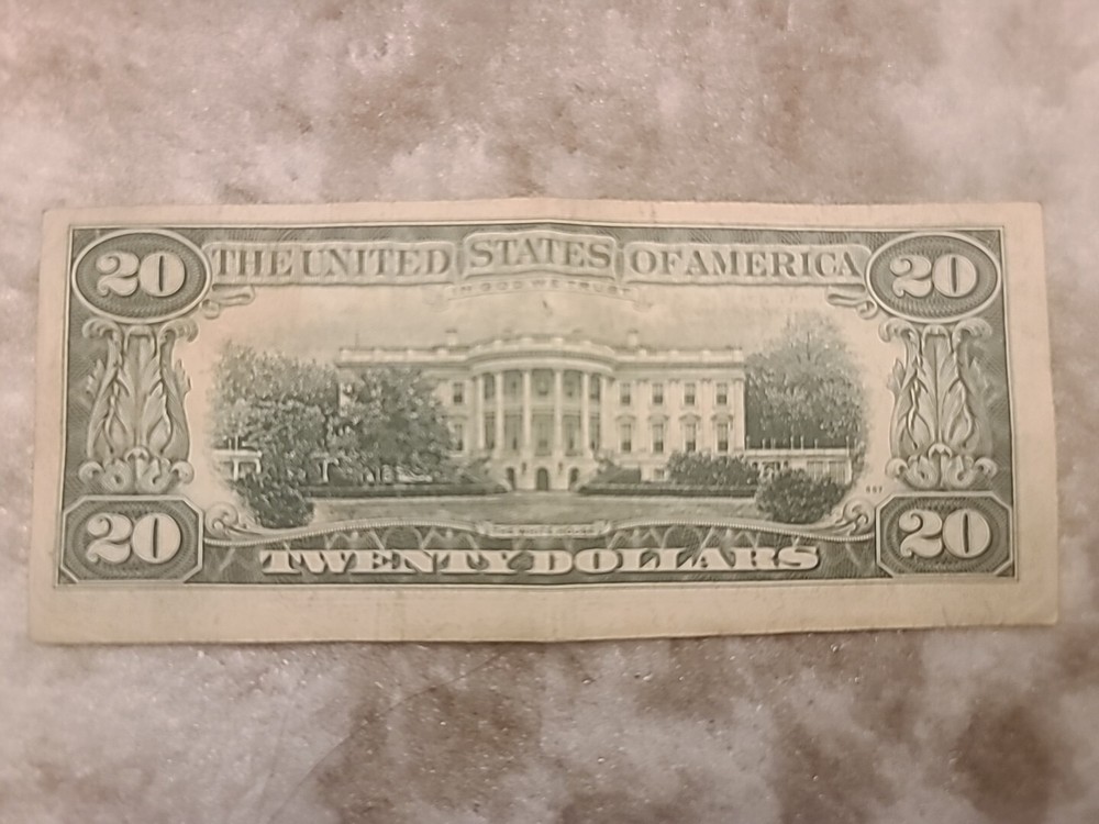 1977 $20 OFFSET/MISALIGNED ERROR FEDERAL RESERVE NOTE