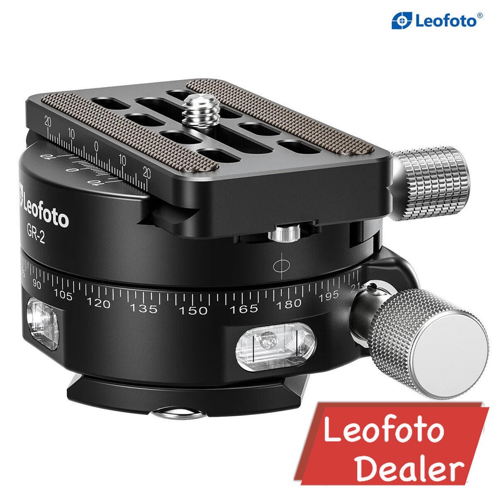 Leofoto GR-2 Geared Panning Adapter | Arca Compatible