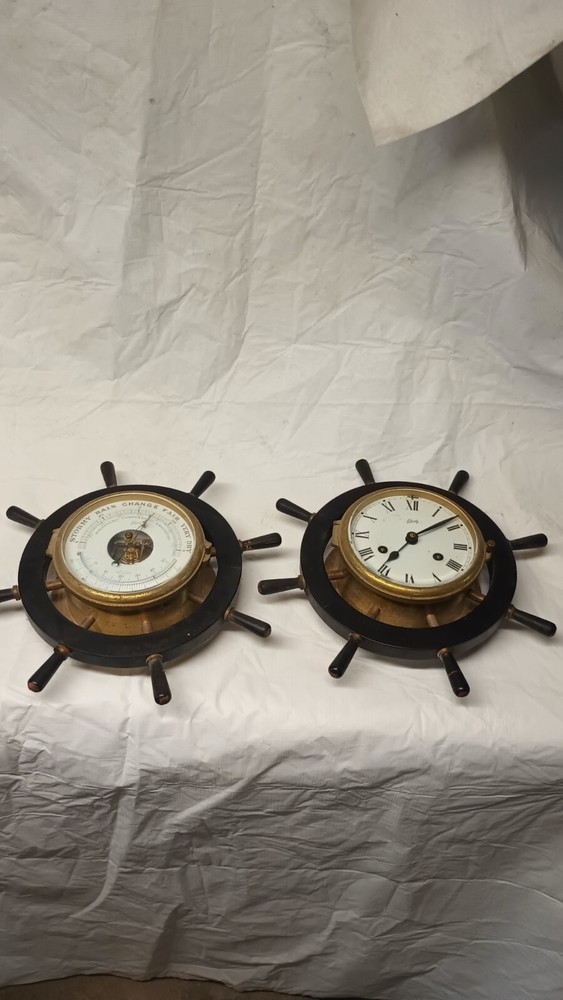 Schatz Nautical Ships Clock And Barometer Set