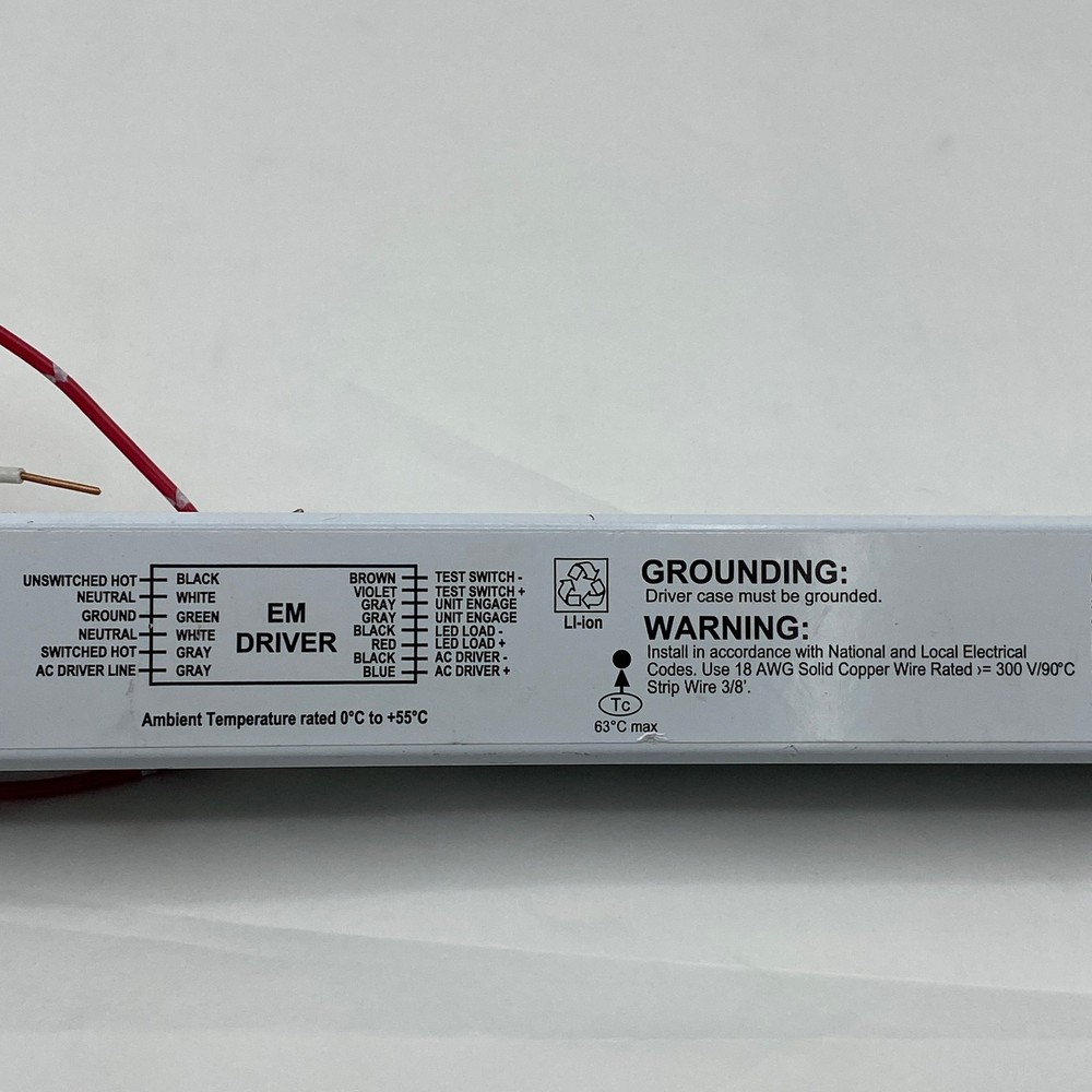 Bodine BSL10LST Self Testing Emergency Led Driver