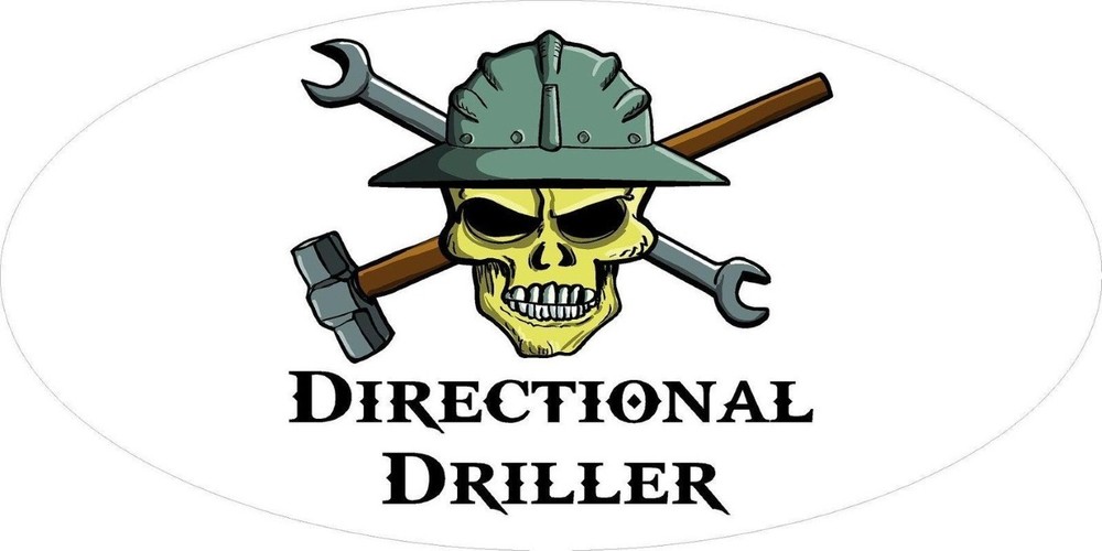 DIRECTIONAL DRILLER HELMET STICKER HARD HAT STICKER TOOLBOX STICKER