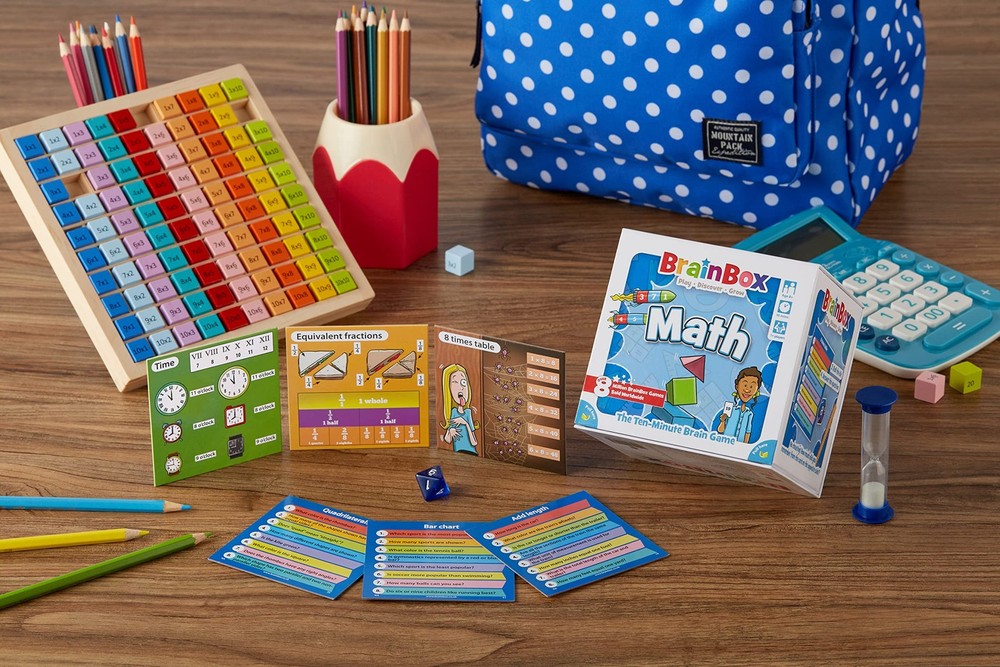 BrainBox Maths Card Game - Memory & Observation, Educational Numeracy Skills,...