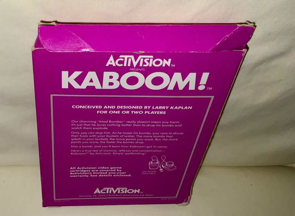 ATARI 2600 Activision Kaboom! (AG-010) - 1981 - Tested - See Description