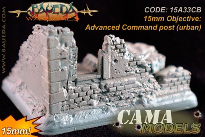 🔥 15mm Baueda WW2 Advanced Command post (urban) 15A33CB