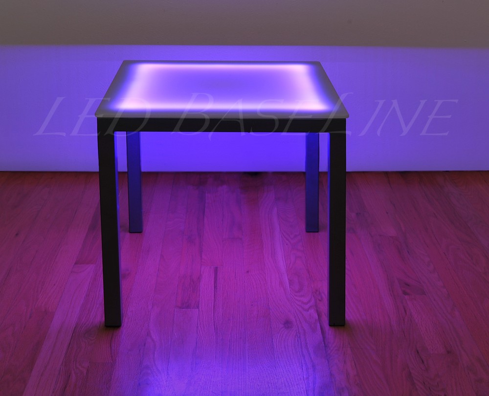 19" LED SIDE TABLE Lighted COLOR CHANGING MODERN