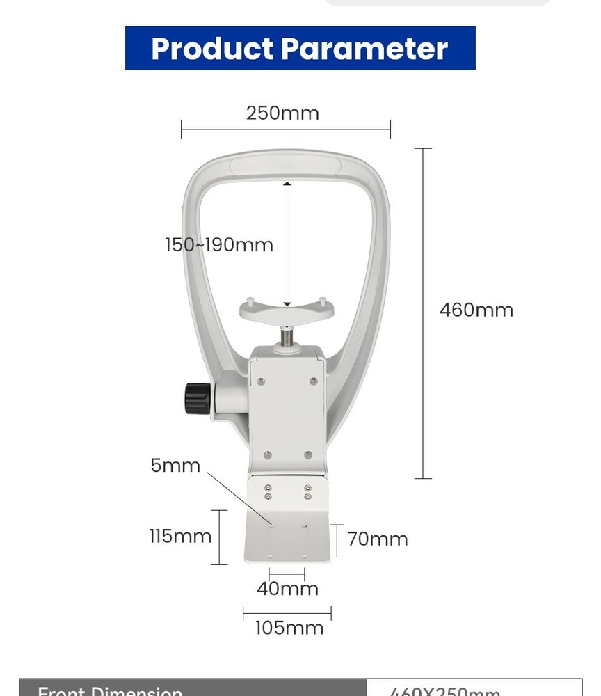Optometry accessories Ophthalmic autorefractor bracket