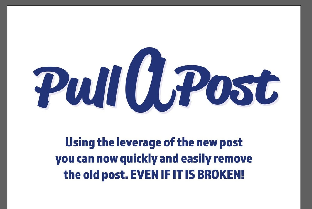 Fence Post removal tool, Pull A Post heavy duty pole remover, post puller 4x4 