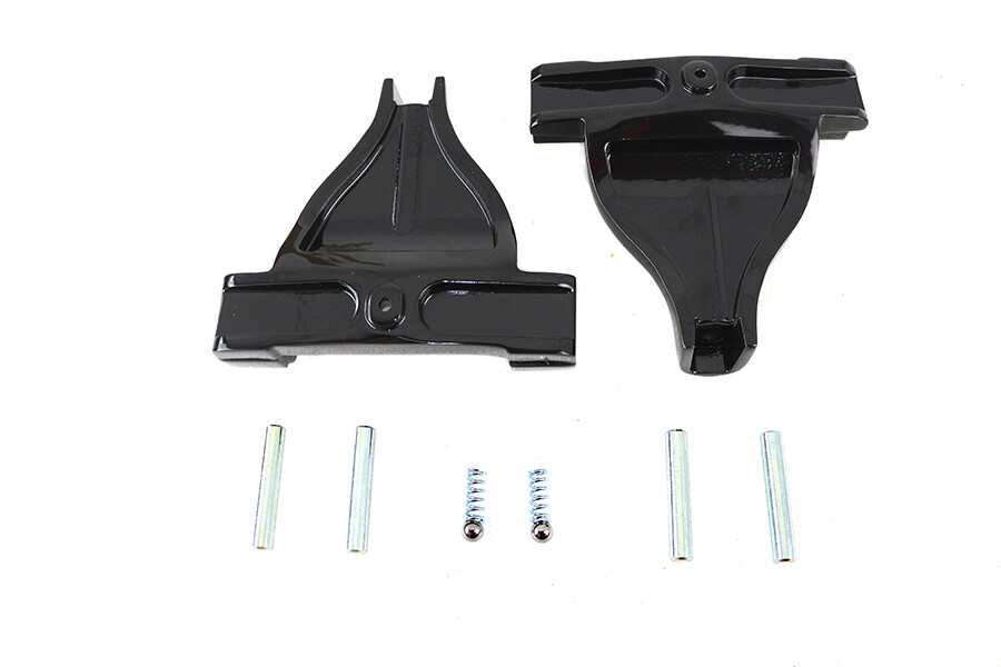 Passenger Footboard Support Set Black fits Harley Davidson