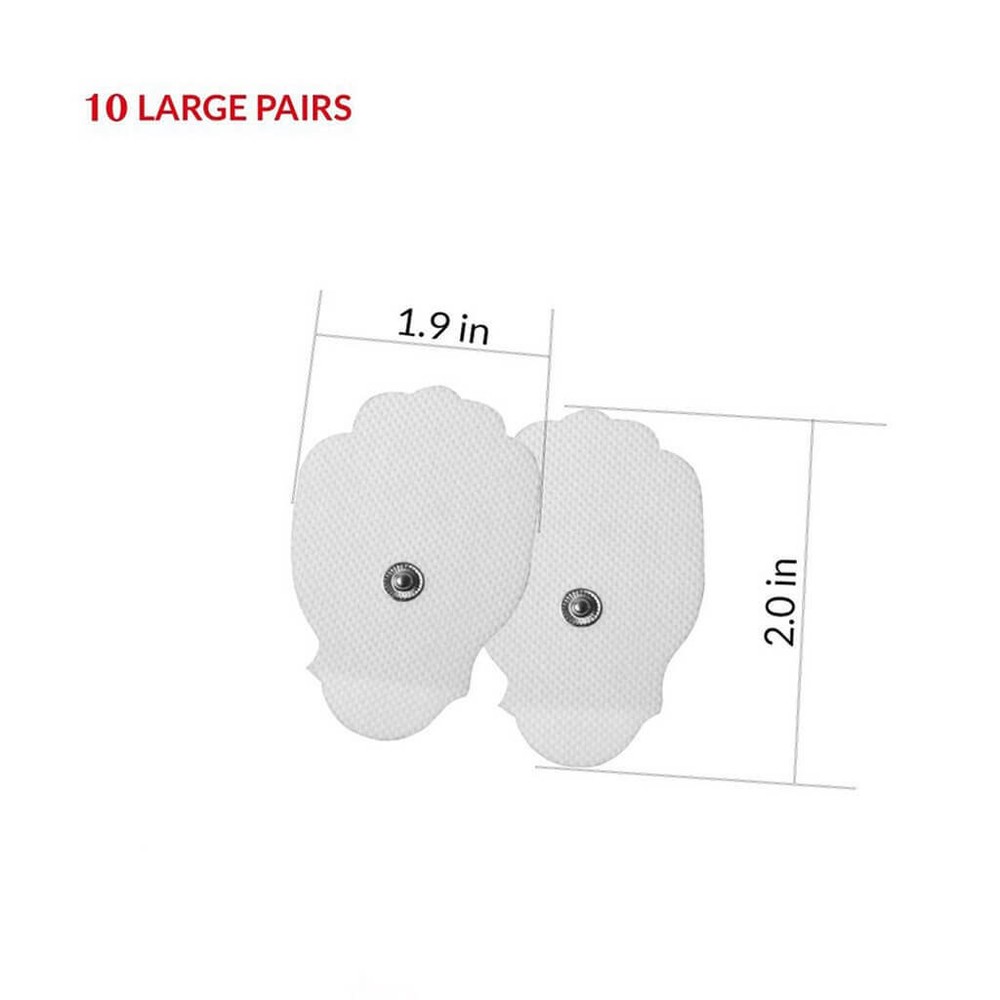 TENS Unit Snap-On - L Electrode Pads - 20 pc
