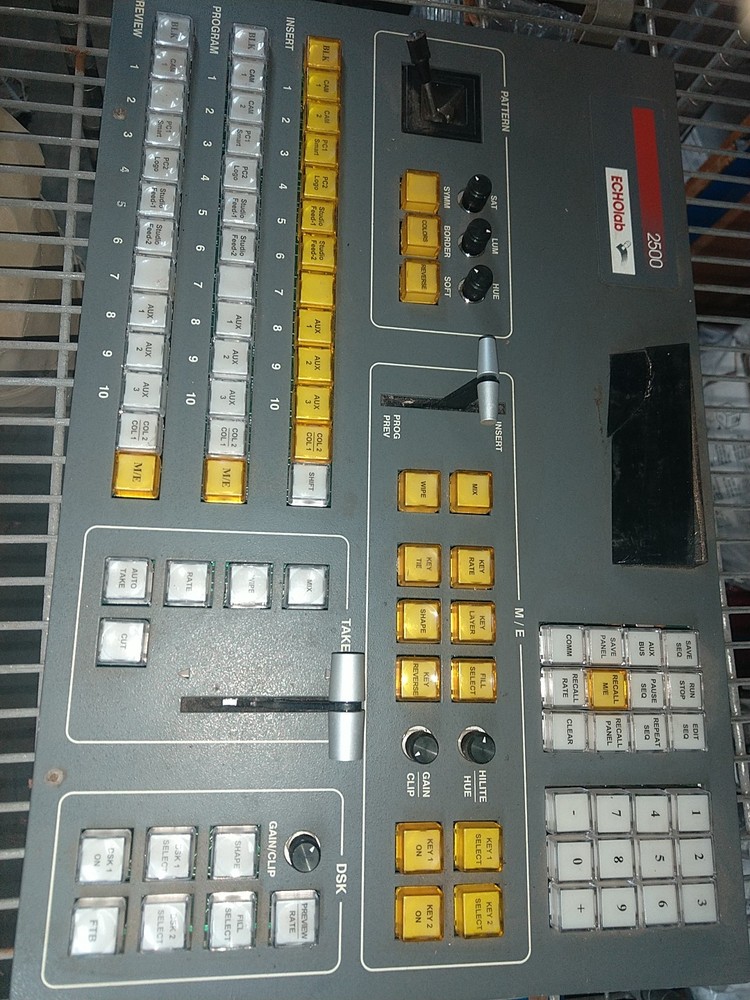 ECHOlab 2500 Live Video Switcher Console Control Board