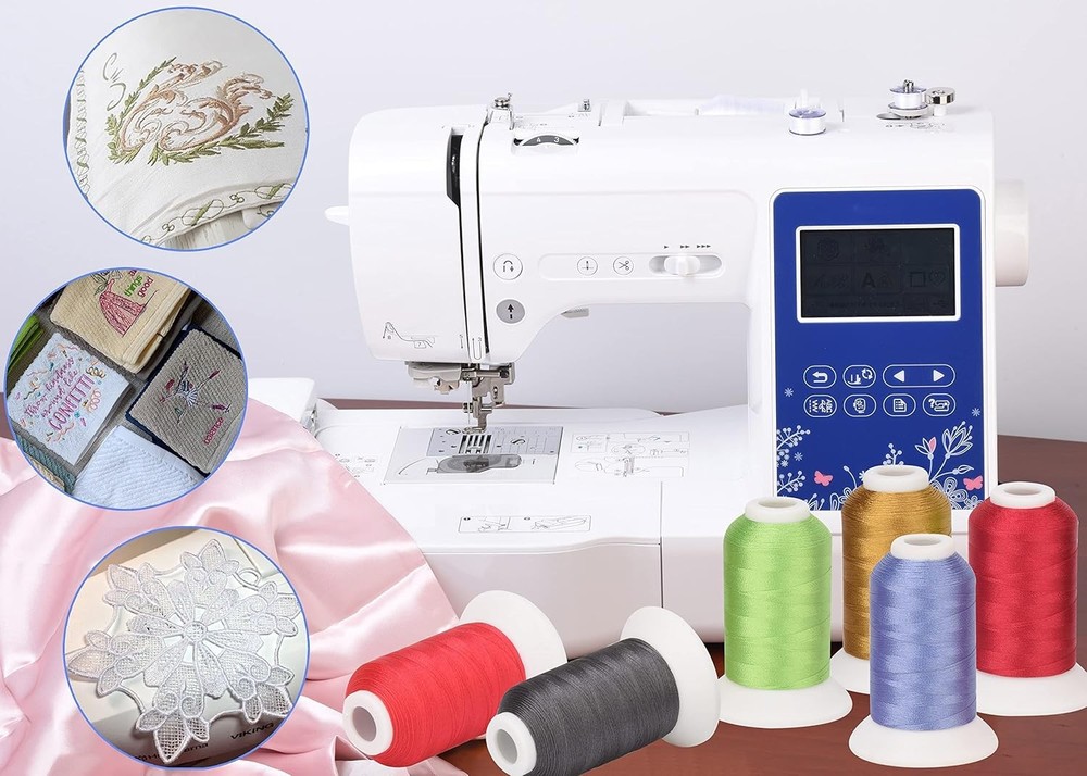 Embroidery machine thread assortment