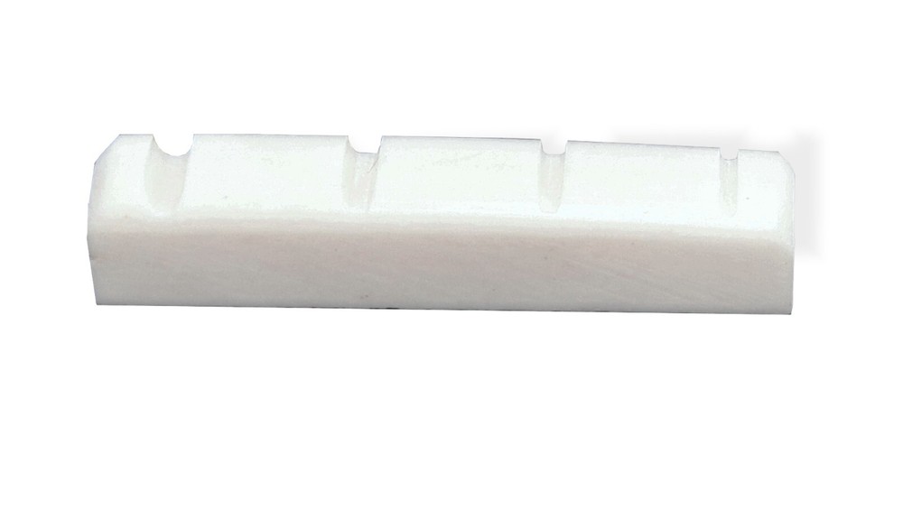 Nut Flat Bottom 43mm 4 String Bass 16r Slotted Bone Left Hand 108716L