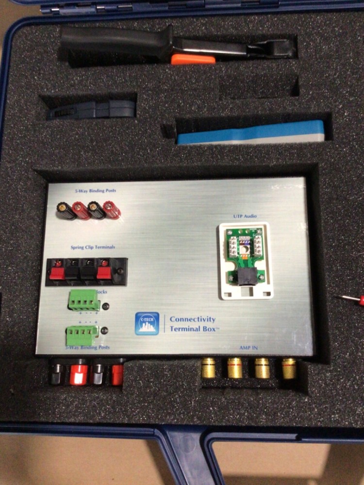 C-Tech Training Tester Case system kit home audio ?? copper cable ??