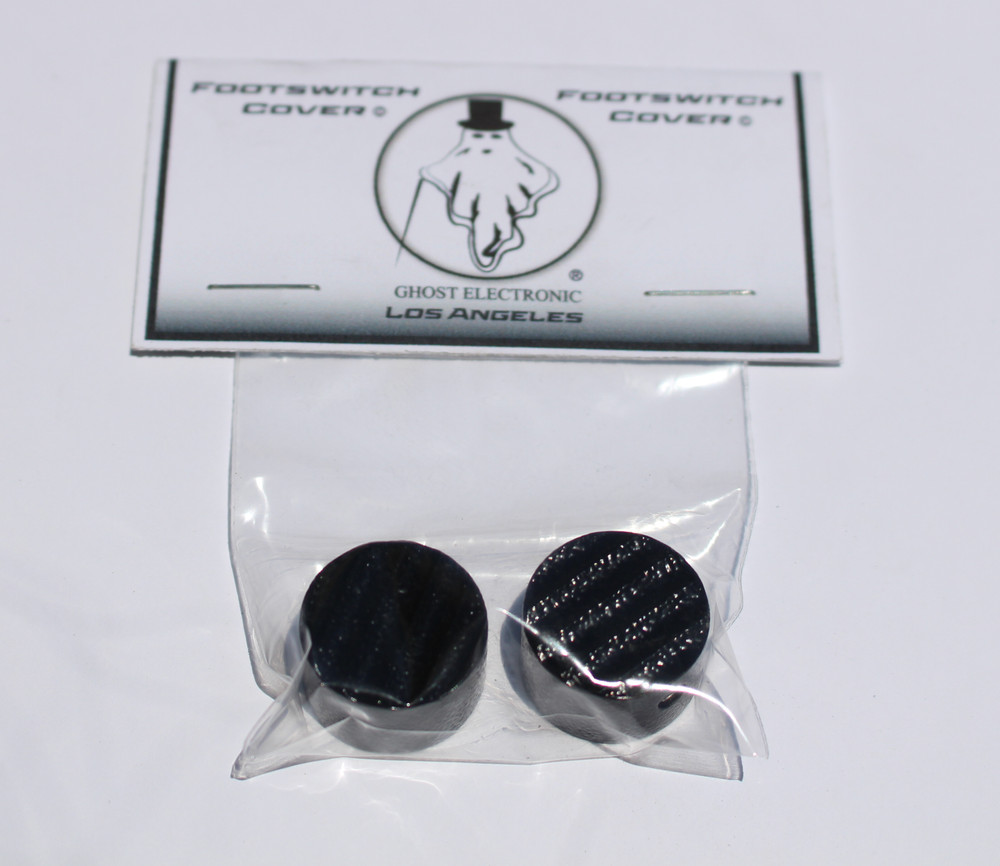 Footswitch Covers "MODE" Pattern Black Abyss Pedal Topper