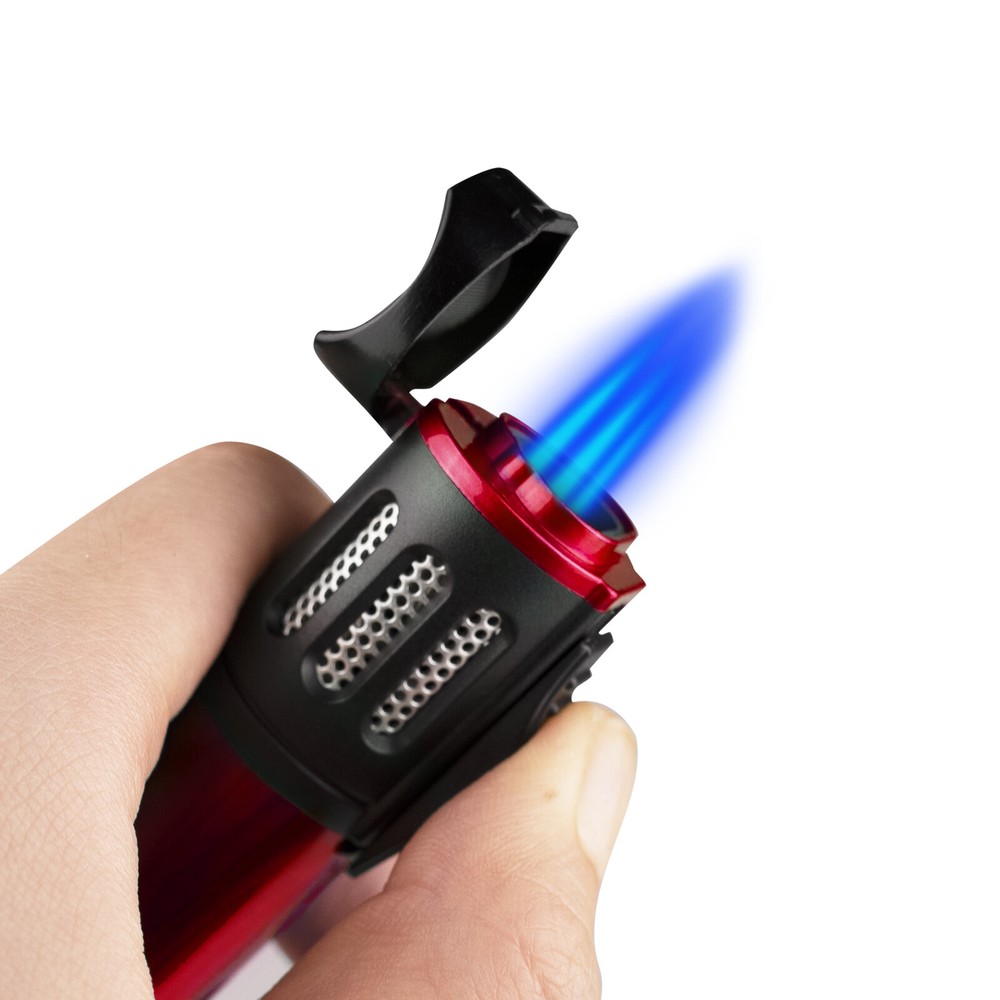 Torch Lighter Butane Cigar Lighter Adjustable Refillable Triple Jet Flame