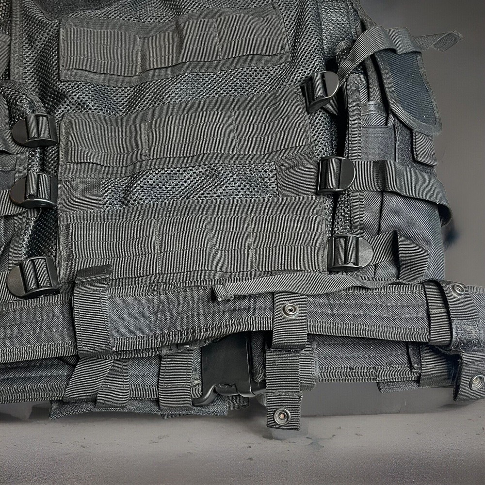 Tactical Vest & Belt Black - Airsoft Security