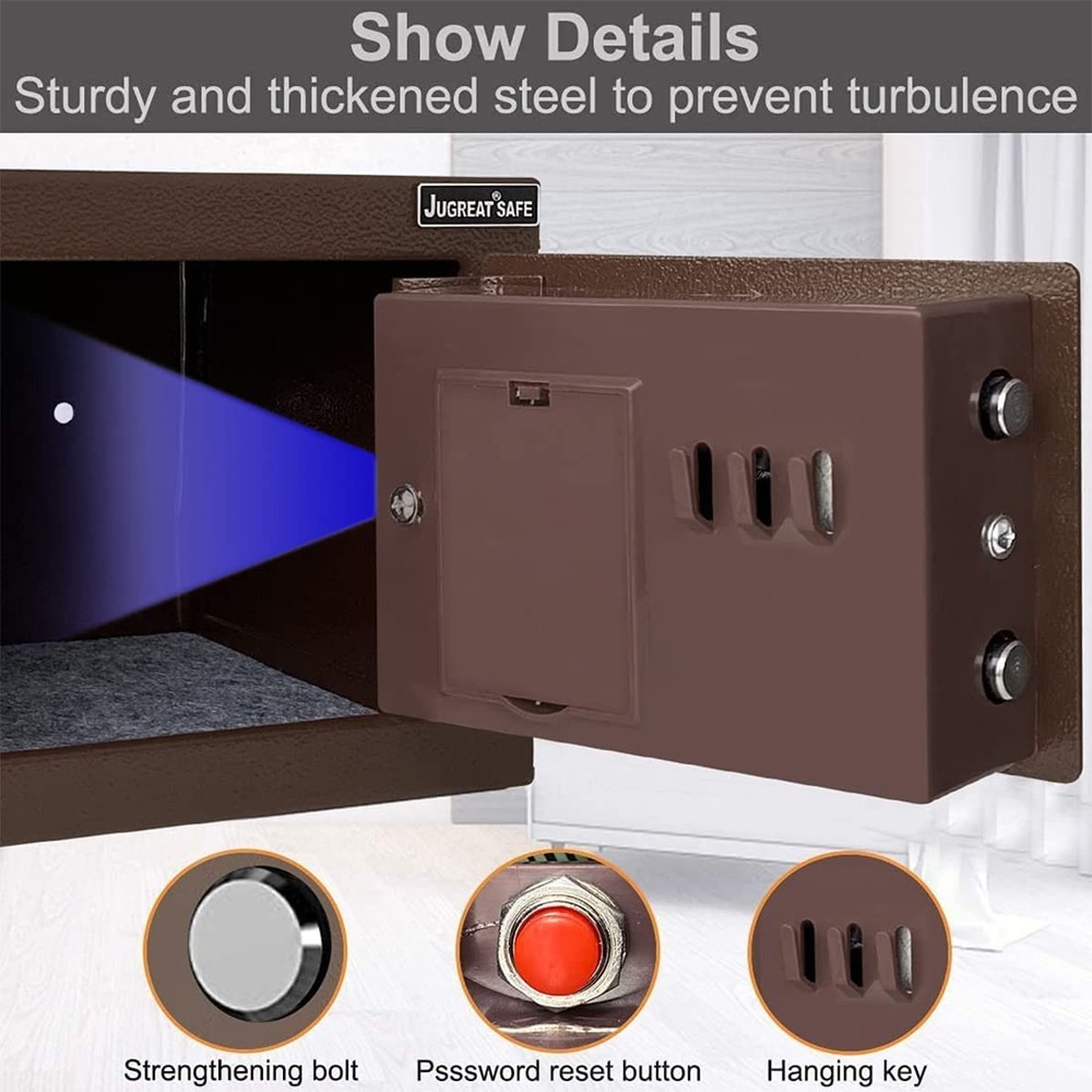 Safe Box with Sensor Light,Electronic Digital Security Safe Steel Constructio...