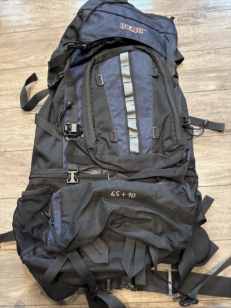 BagMax Hiking Pack Blue 65+10L