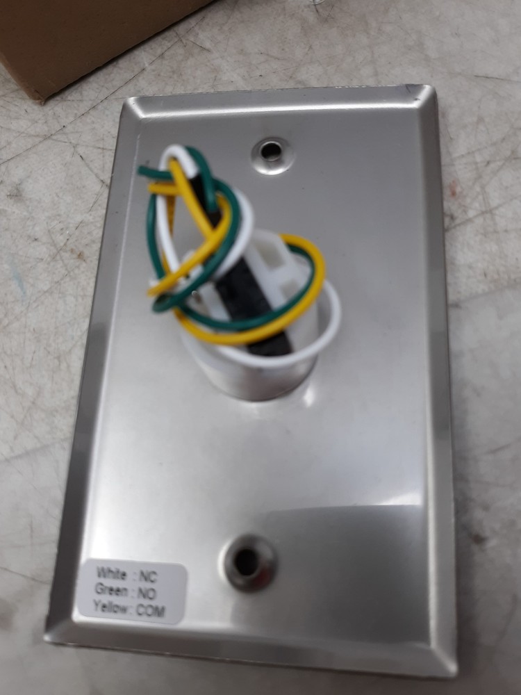 Stainless Steel Door Release Push-Button – Access Control Exit Switch – NO/NC/CO