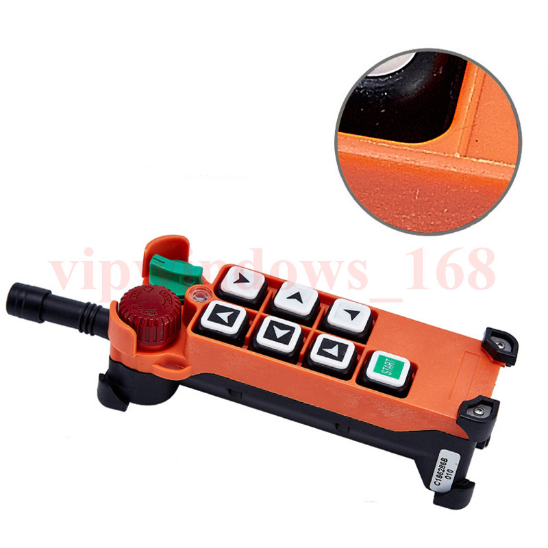 Industrial Wireless Crane Remote Control Transmitter Push Button Switch F21-E2
