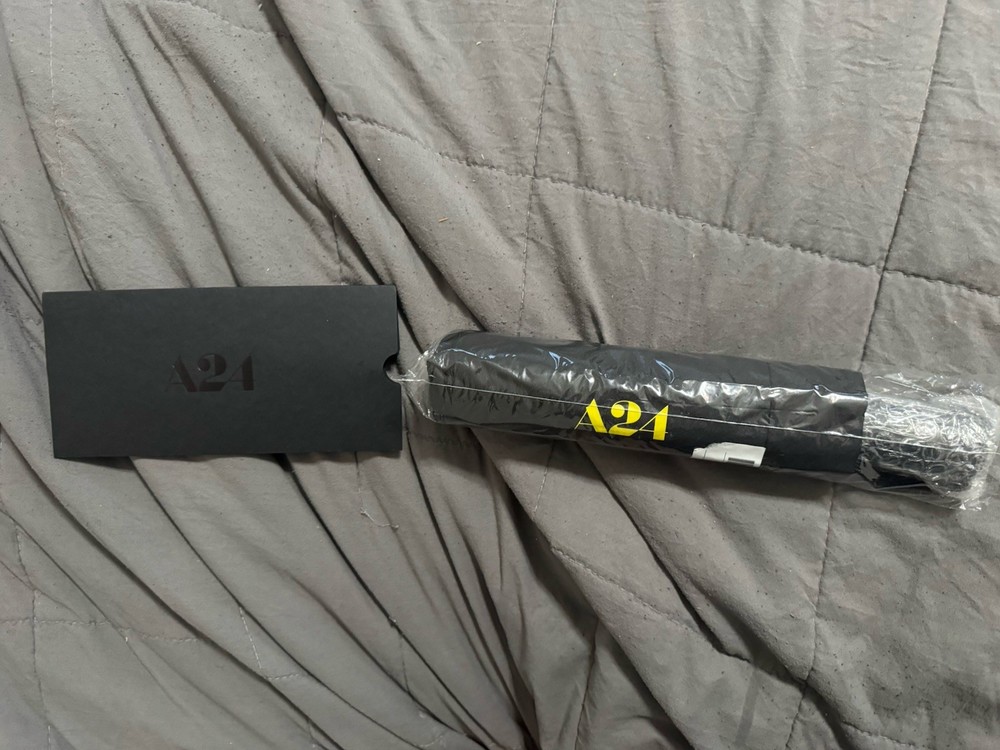 A24 Black Travel Umbrella
