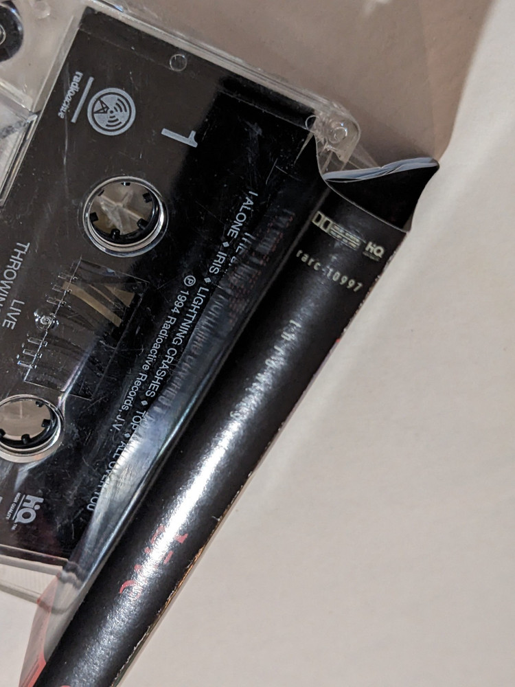 LIVE signed cassette THROWING COPPER Kowalczyk + 3 + JERRY HARRISON autograph