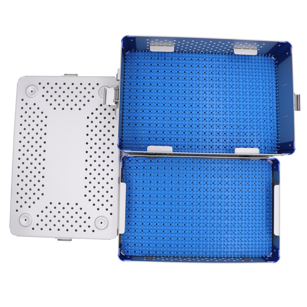 US Sterilization Box Sterilization Tray Case Surgical Instruments Aluminium Box