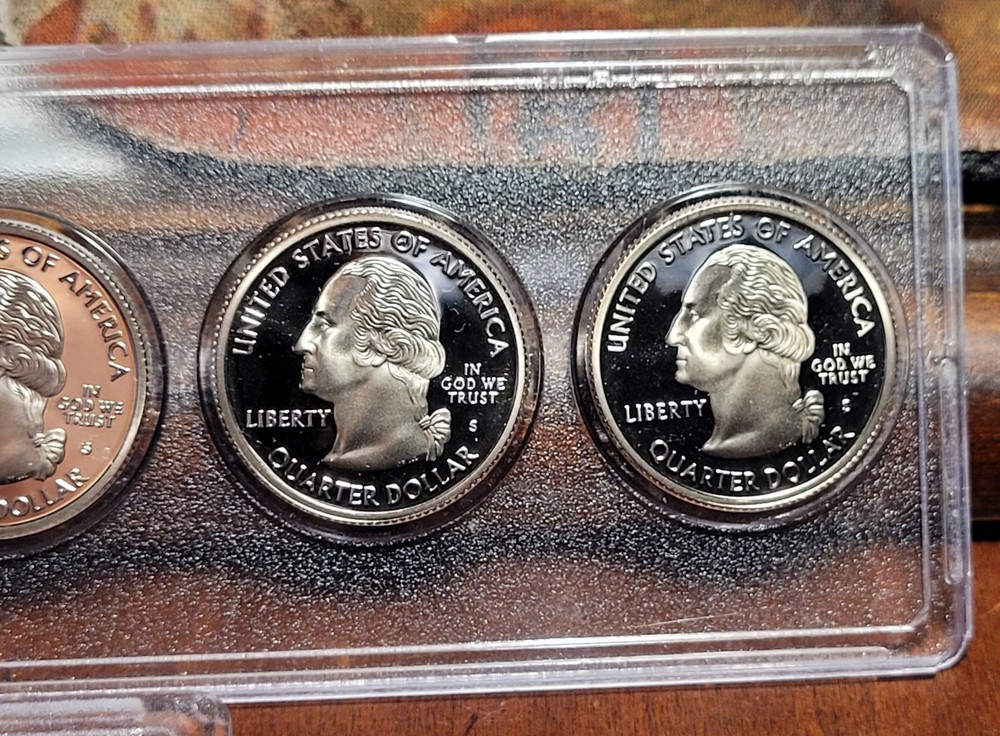 2004 Washington Quarter 5 coin Proof set- DCAM