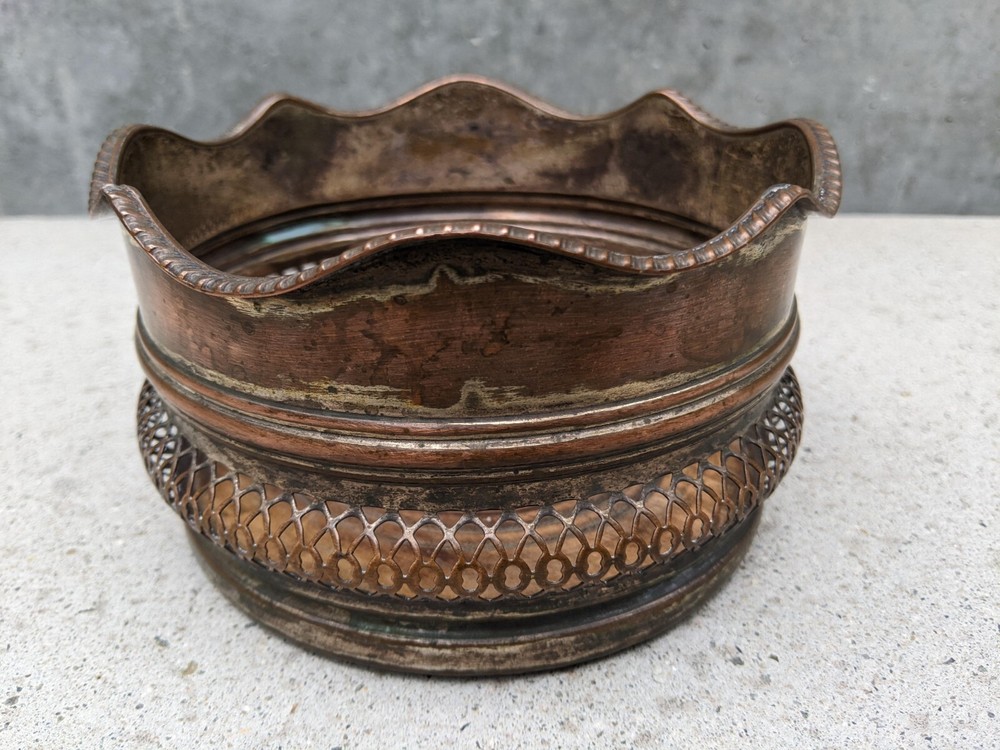 Vintage Copper Wine Coaster