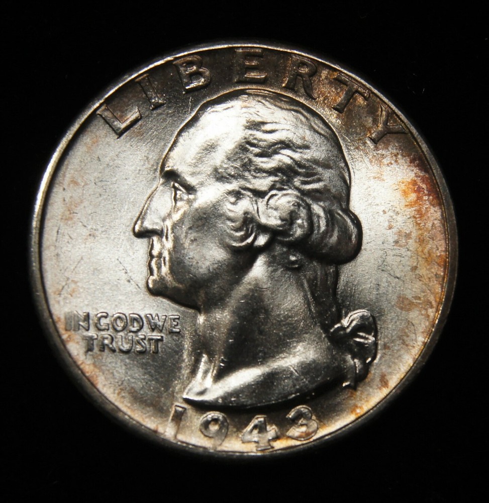 1943-D Washington Quarter Gem BU++++