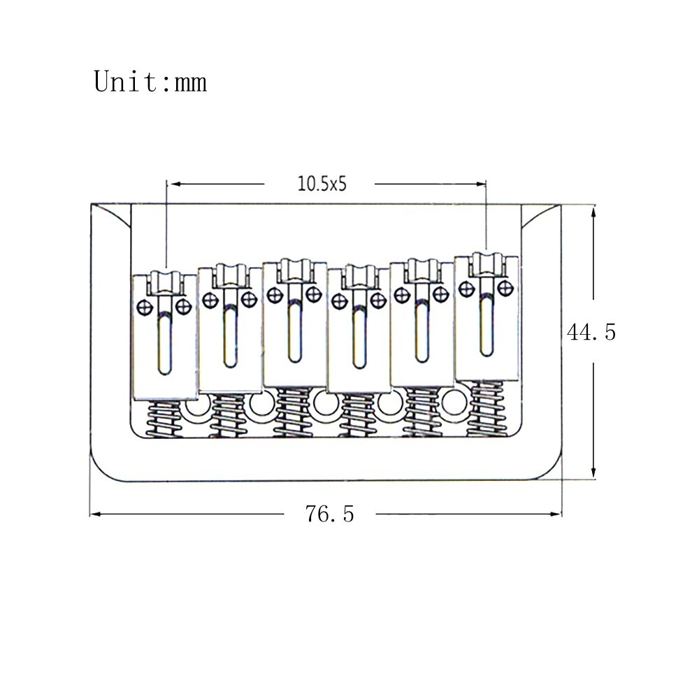 Metal 6 String Electric Guitar Fixed Bridge Roller Saddle Hardtail Bridge Gold