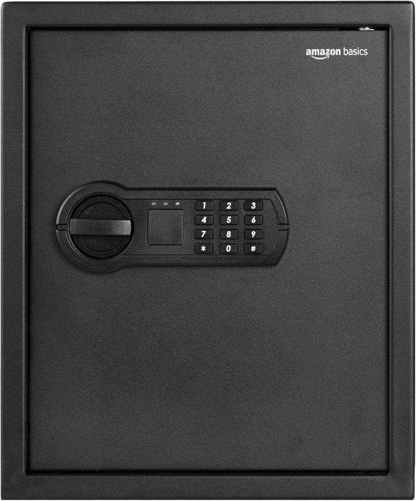 Steel Home Security Safe with Electronic Keypad, Programmable Combination Lock f