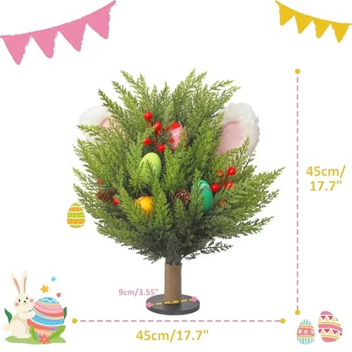 1Pcs Artificial Easter Egg Flower Table Ornaments, Easter Pastel Eggs Berry