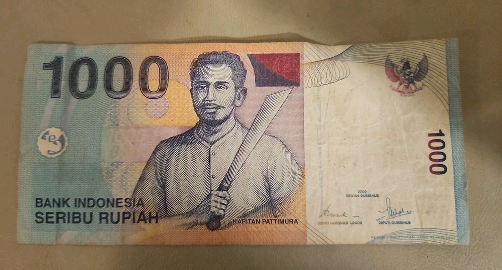 2000 Indonesia 1000 Rupiah Note