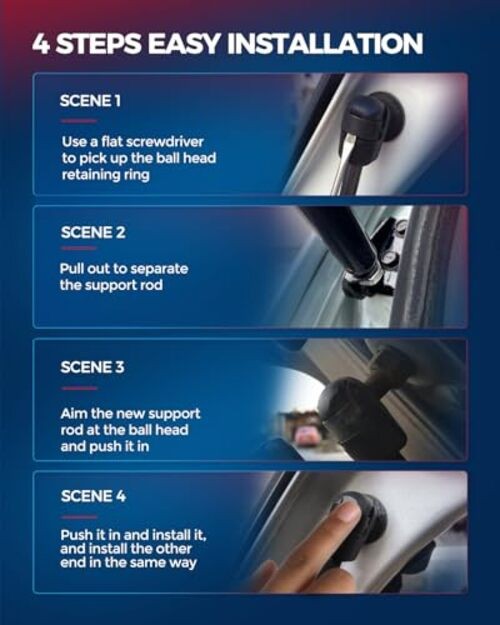 Hatch Struts Lift Support Compatible for Dodge Durango 2011-2016, TSG114007